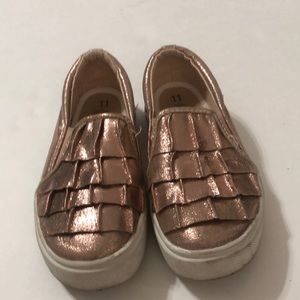 Wonder Nation Rose Gold Slip Ons
